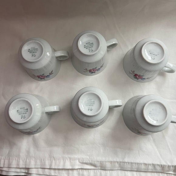 NIB VTG CP COLDITZ  6 PORCELAIN ESPRESSO CUPS/SAUCERS-GERMAN DEMOCRATIC REPUB - Picture 10 of 13